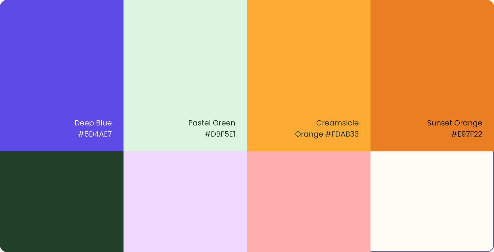 SphereHub colour palette