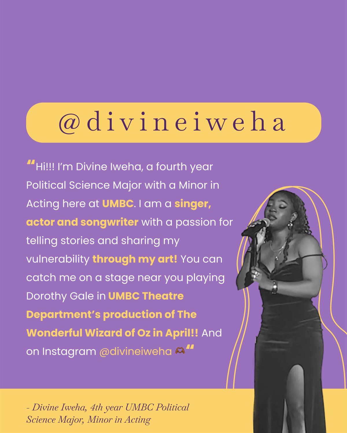 Student feature: Divine Iweha, singer, actor and songwriter