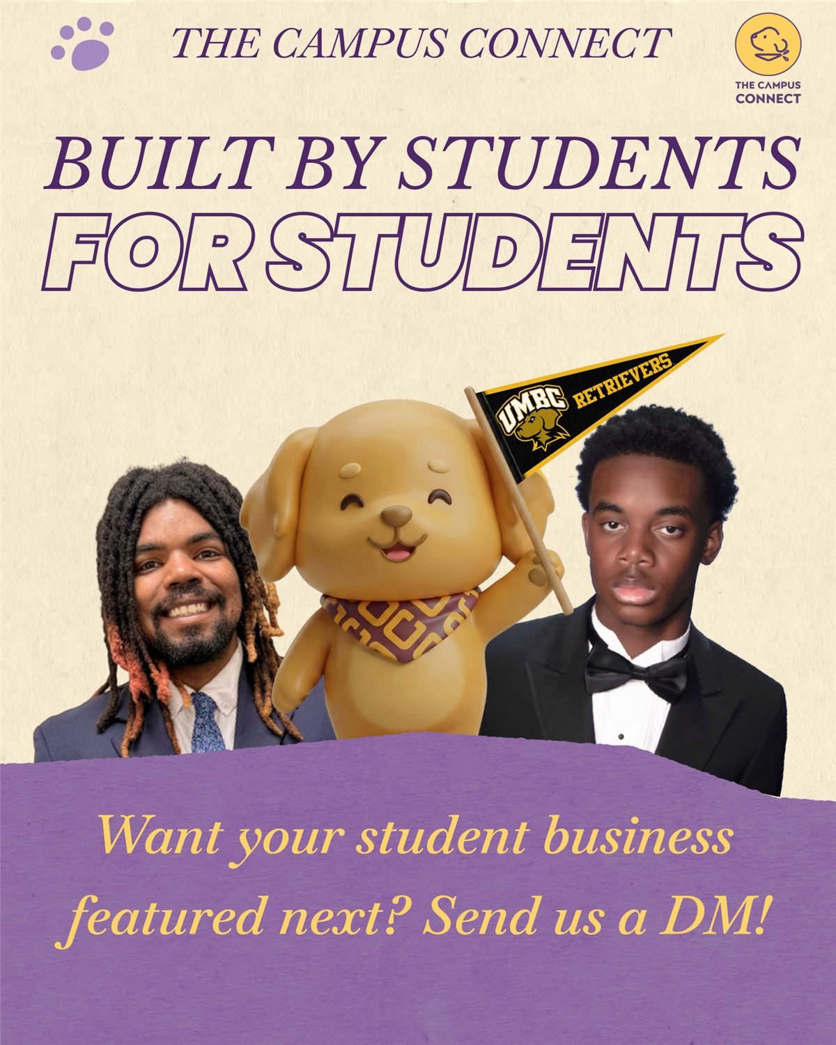 Built by students for students. Want your student business featured next? Send us a DM